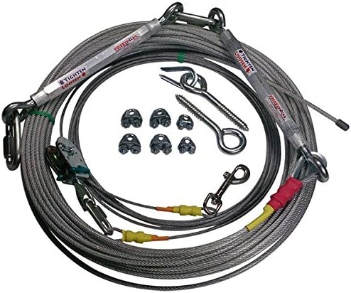 Freedom Aerial Dog Run Light Duty FADR-LD (Overhead Cable Length (150 FT), Lead Line (15 FT))