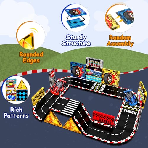 Magneverse 34 Piece Car Building Set