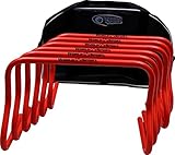World Sport Set of SIX 12 Inch Agility Hurdles with Carry Bag