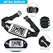 iPhone 6 Plus Running Belt Waist Pack,Sweatproof water-resistant sports belt waist bag for iPhone 6s Plus/6 Plus/Galaxy S7 edge(Black,Lycra)