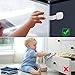 Adoric 6Pack Baby Safety Locks | Child Proof Cabinets, Drawers, Appliances, Toilet Seat, Fridge and Oven | Tools Not Required | 3M Adhesive with Adjustable Strap and Latch System (White)