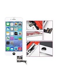 para el reemplazo de la pantalla del iPhone 7 Pantalla LCD blanca Conjunto de marco digitalizador de pantalla táctil 3D Conjunto completo con herramientas gratuitas y Protector de pantalla de vidrio profesional para iPhone 7 (4.7 pulgadas) (7 blanco)