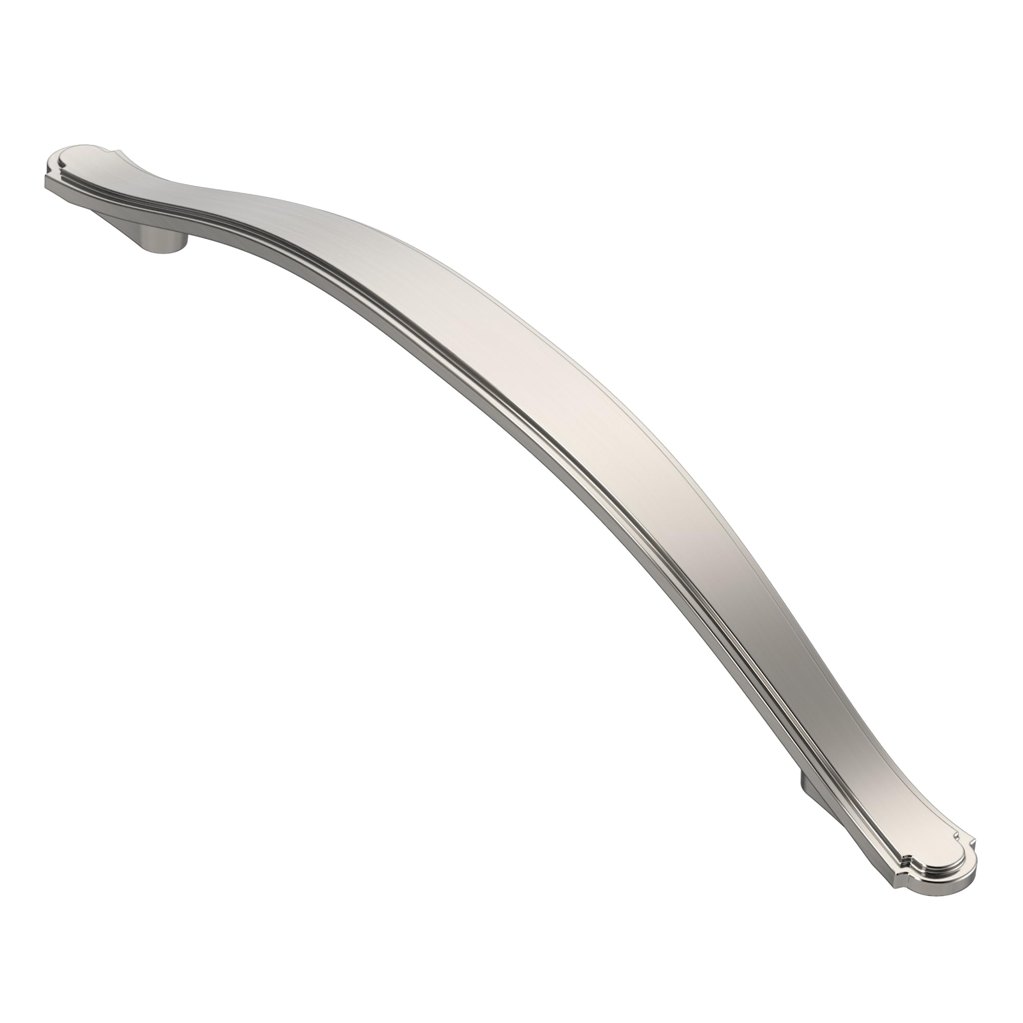 Photo 1 of Alzassbg 10 Pack Brushed Satin Nickel Cabinet Pulls, 6-1/4 Inch(160mm) Hole Centers Cabinet Handles Arch Kitchen Hardware for Cabinets and Drawer AL3028SN