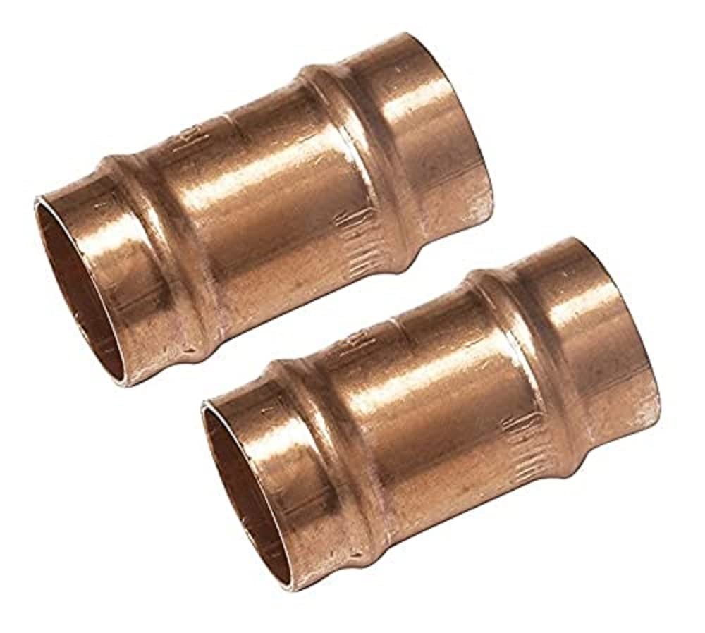 Merriway BH02893 (5 Pcs) Solder Ring Fitting Straight Connector, 15mm - Pack of 5 Pieces