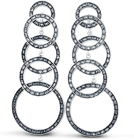 Eye-Catching Women'S Geometric 925 Sterling Silver Dangle Drop Oxidised Earrings