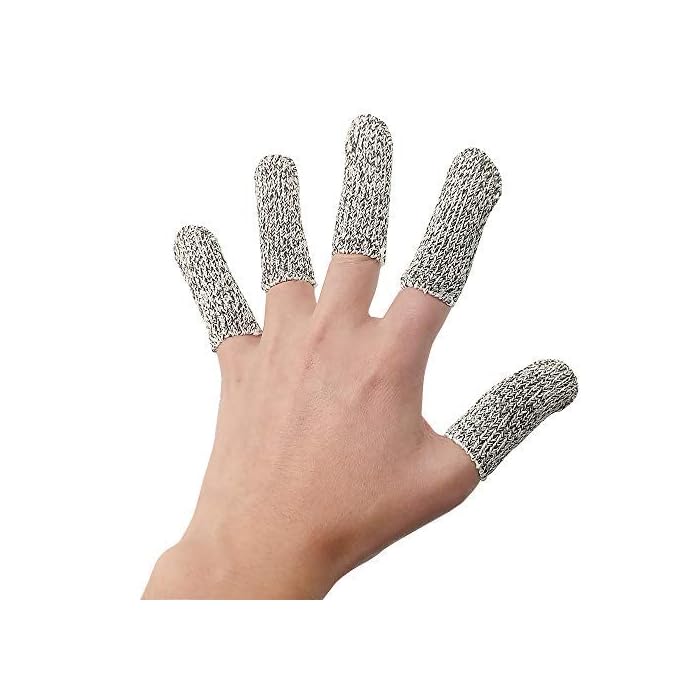 EvridWear 20PCS Finger Cots Cut Resistant Protection, Glove Life Extender, Finger Sleeves, Substitute for A Full Glove…