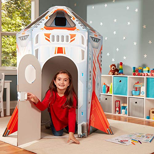 4 Melissa+Doug+Rocket+Corrugate+Playhouse