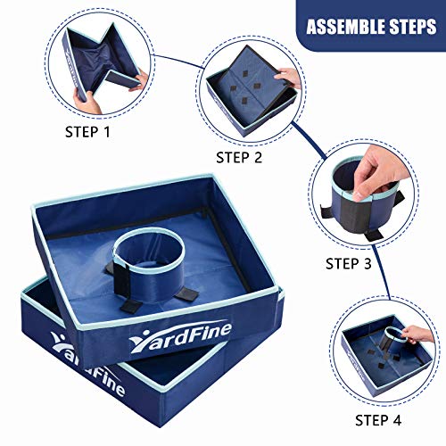 YardFine Washer Toss Game Set Includes 6 Washers with Carrying Case