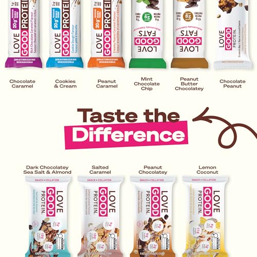Love Good Protein Truffle Bars | Keto Bars | Low Sugar, Low Carb & Gluten Free | Truffle Peanut Butter Chocolatey - 12 Pack