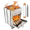 PSKOOK Houtoven backpacking campingkooktoestel vouwen houtkachel mini BBQ grill met pocket bellow