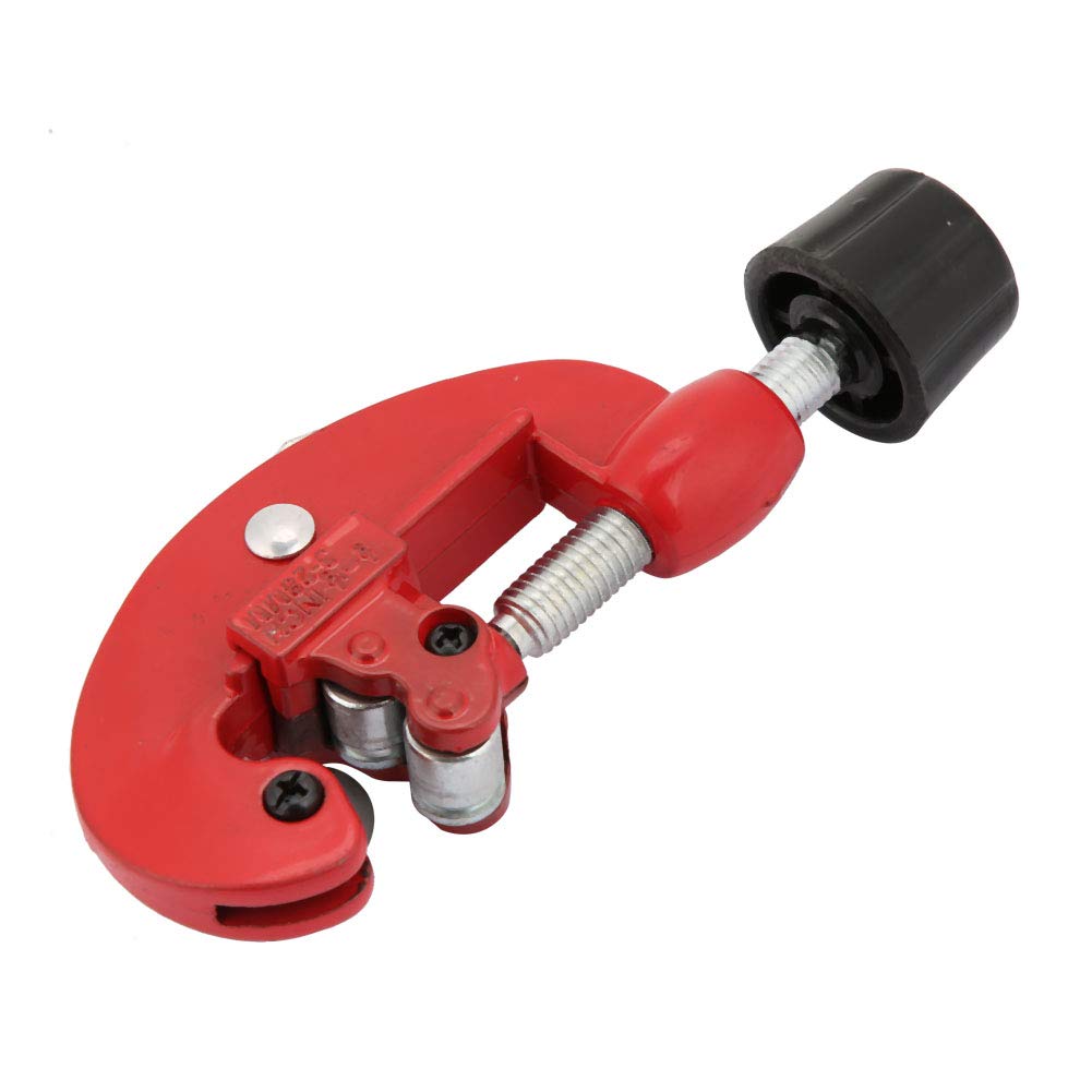 Fafeicy Metal Pipe Cutter, Portable Steel Copper Pipe Cutter Tube Cutting Tool for Metal Pipe(Red)