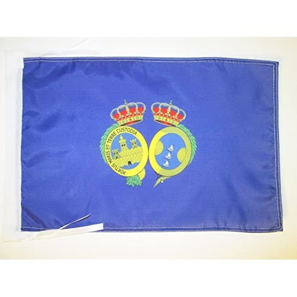 AZ FLAG - Province of Huelva Flag - 18'' x 12'' - 100% Polyester Huelva Small Banner with Two Cords - Fade Resistant - Vivid Colors - 18x12 in - 45x30 Cm — image 1