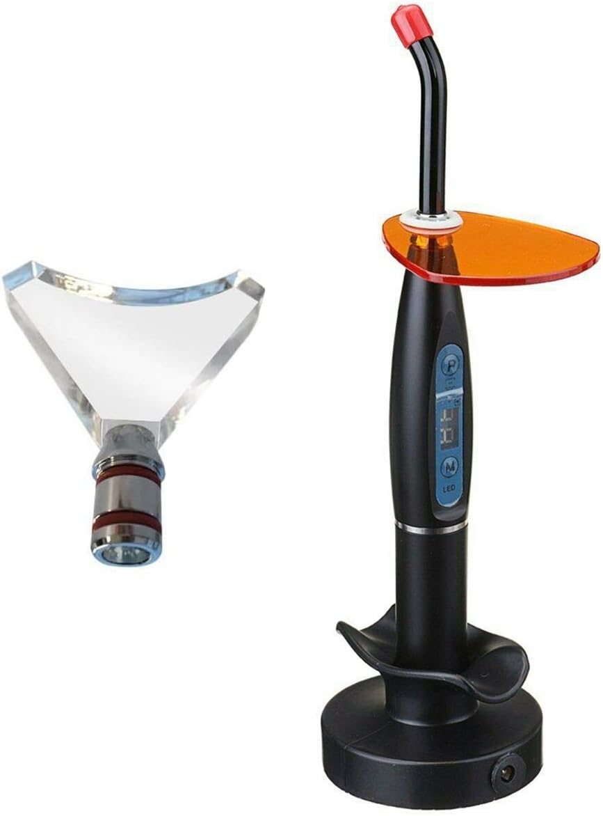 Aries Outltes Wireless Cordless 1500mw LED Light Cure Lamp 5W Big Power with Whitening Tip Black Color