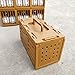 Birdcage Square Bird Cage Easy to Carry Small Bird Transport Cage Plastic Brown Bird Cage Basethumb 3