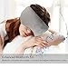Sleep Headphones Bluetooth Sleep Mask, ONSON 5.0 Wireless Bluetooth Sleeping Eye Mask Headphones, Adjustable Soft Music Travel Eye Shades with Built-in Speakers Microphone Handsfree Washable - Gray