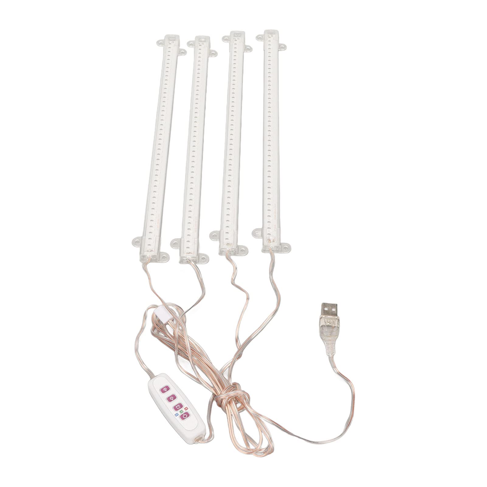 Plant Grow Light, USB Plug Timer Function Full Spectrum Memory Switch Indoor Grow Light for Potted Plants (Sun Light 4000K 168LEDs)