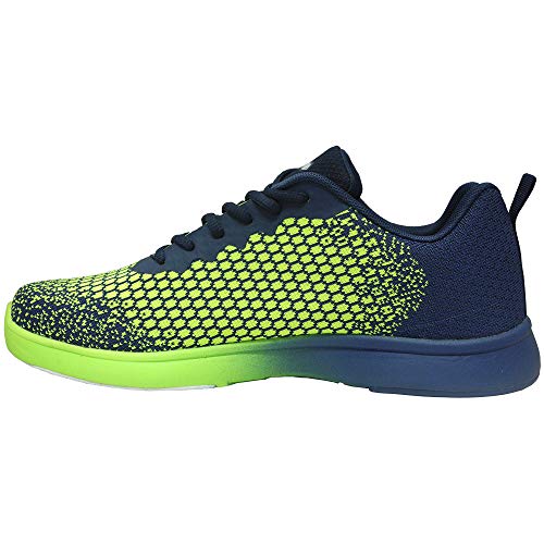 Pyramid Men's Path Lite Seamless Mesh Bowling Shoes Navy/Voltage Lime