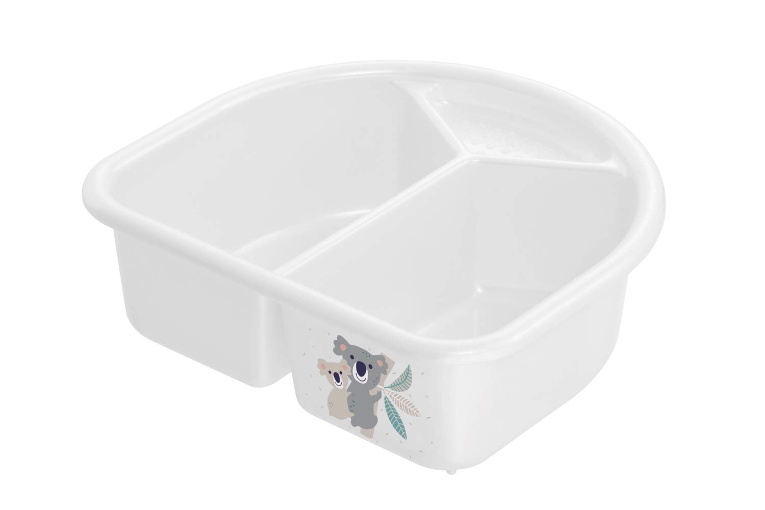 Rotho Babydesign TOP/Bella Bambina 20006 0001 CQ Washing Up Bowl 4 Litres from 0 Months Cute Koala Design White
