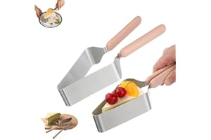 2Pcs Cake Cutter & Cake Cutting Set - Stainless Steel Adjustable Wedding Cake Knife Set, Easy Clean, Perfect for Weddings, Fa