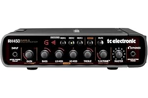 TC Electronic RH450 450W Bass Amp Head with TubeTone, SpectraComp, Onboard Tuner and Presets