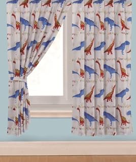 Velosso Kids Dino Bedding Set Dinosaur T Rex One Pair Of Curtains