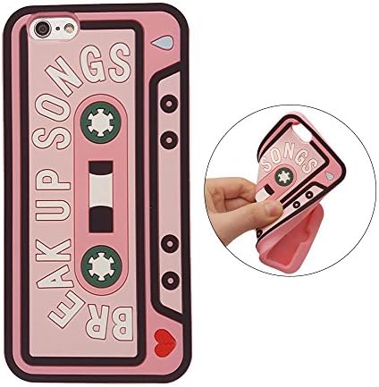iPhone 7 Case, iPhone 8 Case, XINSIR Cute 3D Cartoon Break UP SONGS Cassette Tape Soft Silicone Case Rubber Back Cover Skin for Apple iPhone 7 &amp; iPhone 8 4.7inch