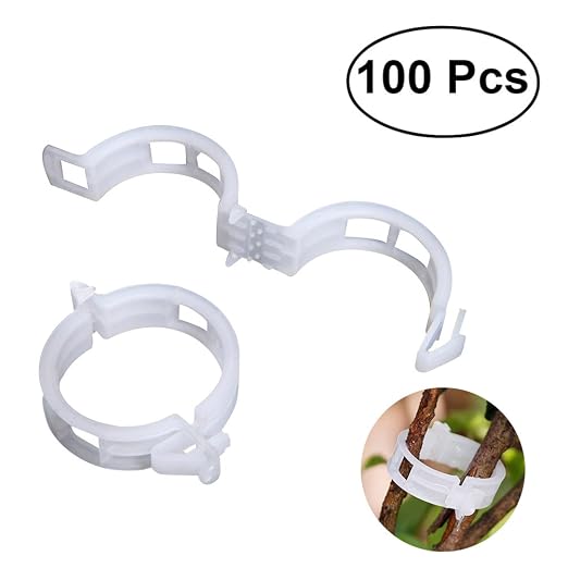 OUNONA 100pcs Orto de tomate joyas clip de plantas de soporte ...