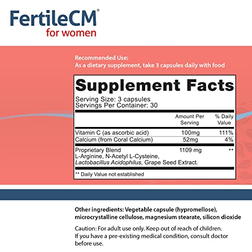 Fairhaven Health FertileCM Fertility Supplement For Women, Capsules