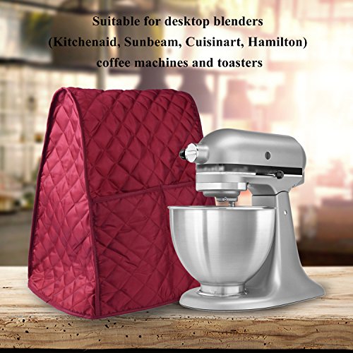 Stand Mixer Cover Dust-proof with Organizer Bag for Kitchen Mixer (Red) - Thumbnail 2