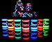 UV Body Paint (7 x 0.75oz) Black Light Paint Black Light Makeup Bodypainting Neon Body Paint UV Blacklight Glow Face Paint Neon Fluorescent for Black Light Parties