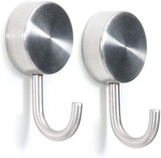 FIRST4MAGNETS Trendform Magnetic Hooks Stainless Steel 250g Hold Set of 2