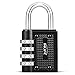 Combination Lock INLIFE 4 Digit Padlock Safe Protection for Suitcase Travel Bag Backpack Filing Cabinets Toolbox (Black)