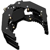 LewanSoul Mechanical Robot Claw Gripper Robotic Arm Smart Robot DIY Robot Building Accessory Replacement Parts (Black Mechanical Claw with Servo and Tester)