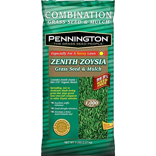 5 lb. Pennington 1000 sq. ft. Zenith Zoysia Self-Spreading Grass Seed and Mulch