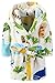 Ameyda Toddlers/Kids Hooded Robe Fleece Bathrobe Cartoon Pajamas Sleepwear Color,90