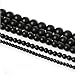 JarTc New 5A Quality Black Matte Onyx Agate Round Natural Stone Beads For Jewelry DIY Bracelet (10mm)