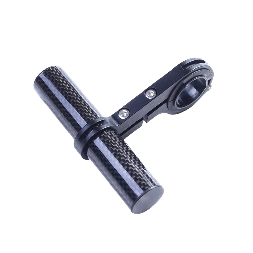 Bike Handlebar Extender, WASAGA 10cm/20cm Lightweight Durable Aluminum Alloy Carbon Fibre Bicycle Handlebar Extension Bracket for Holding Bike Lights, Speedometer, Or Phone Mount Holder