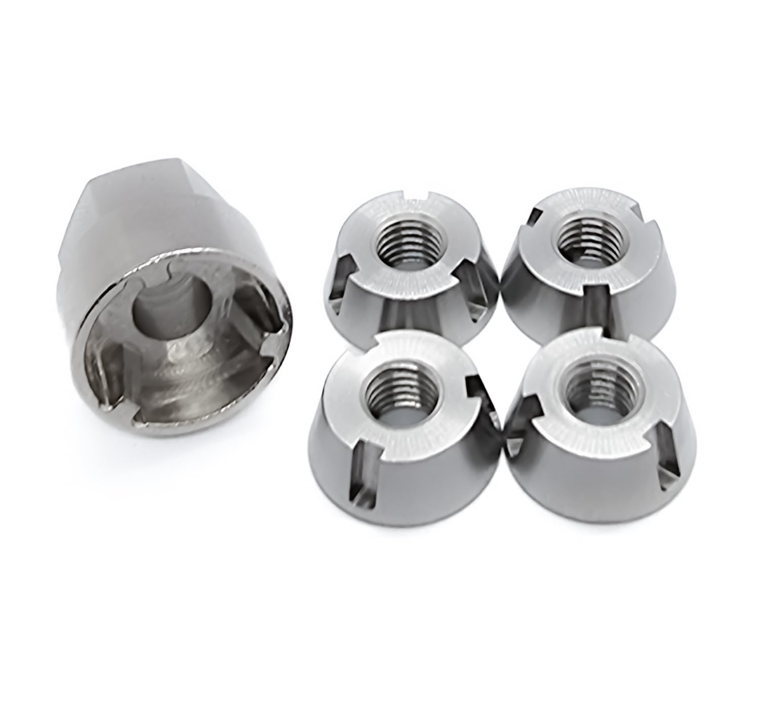 OG Secure | M8 (8mm) Trident Anti-Theft Security Nut Set - 304 Stainless Steel | Tamper Proof Reusable Shear Nuts | For Roof Tent, Winch, Light Bar, E-Bike | For 8mm Thead/Bolts