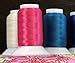Threadart Wooly Nylon Thread - 1000m Spools - Serger Sewing Stretchy Thread - Pink - Color 9110