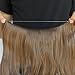 Invisible Wire Hair Extensions Pieces Secret Curly Wavy Hair Extension Synthetic Adjustable Headband for Women Hairpieces (20 Inch (Pack of 1), 10)