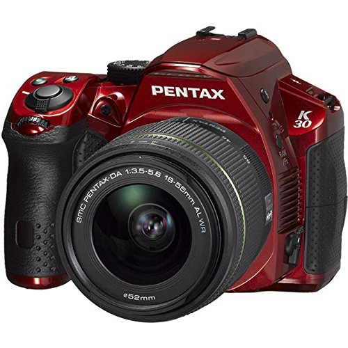 Pentax K-30 Weather-Sealed 16 MP CMOS Digital SLR with 18-55mm Lens (Red)