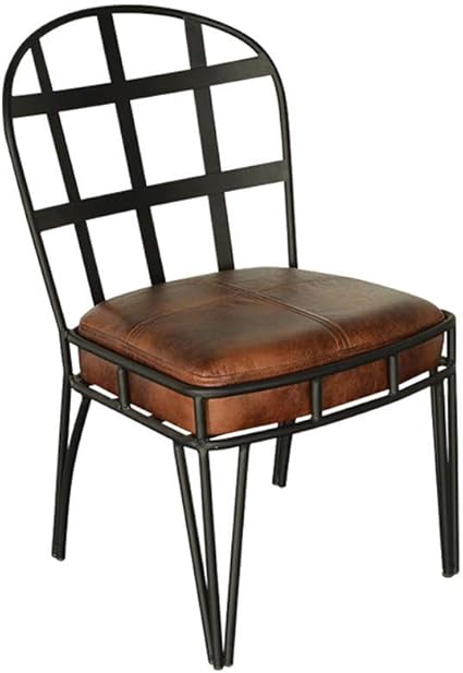 Ly7 Tabouret De Bar Avec Coussin En Cuir Pu Fer Forge De Style Industriel Chaise De Salle A Manger Chaise De Loisirs Avec Dossier Tisse Pour Cafe Tea Shop Restaurant Amazon Fr Sports