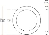 sourcing map Nitrile Rubber O-Rings 32mm OD 28mm ID 2mm Metric Sealing Gasket view 3