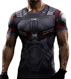 L&H Men's Second-skin Cycling Jogging Quick-day Second-skin Compression Shirt
