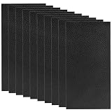 10 Pieces Leather Patches Leather Repair Kit for Couch Furniture Sofas Car Seats Handbags Jackets (Black)