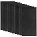 10 Pieces Leather Patches Leather Repair Kit for Couch Furniture Sofas Car Seats Handbags Jackets (Black)
