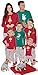 PajamaGram Red and Green Holiday Stripe Matching Family Pajama Set
