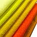 flic-flac 42pcs1.4mm Thick Soft Felt Fabric Sheet Assorted Color Felt Pack DIY Craft Sewing Squares Nonwoven Patchwork (15cm * 15cm)