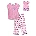 Dollie & Me Girls Girls 3pc Sleep Set