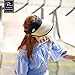 FLYNOVA Raffia Sun Visor Hat 100% Natural, Hand-Woven Madagascar Raffia Grass | Wide Brim UV Protection | Cool, Breathable Comfort/Adjustable Elastic Cord